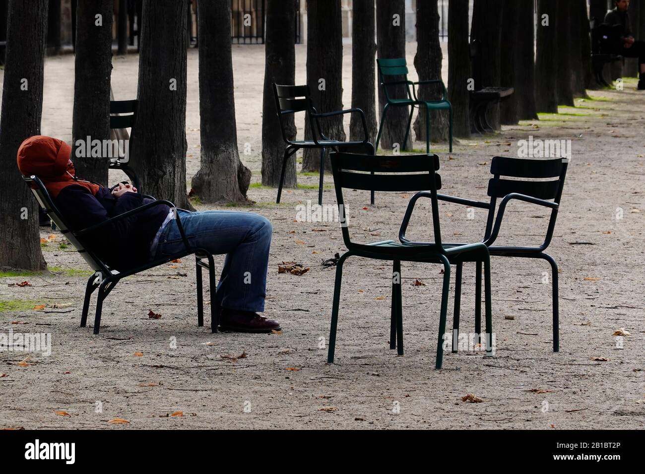 Garten des Palais Royal Paris Frankreich Stockfoto