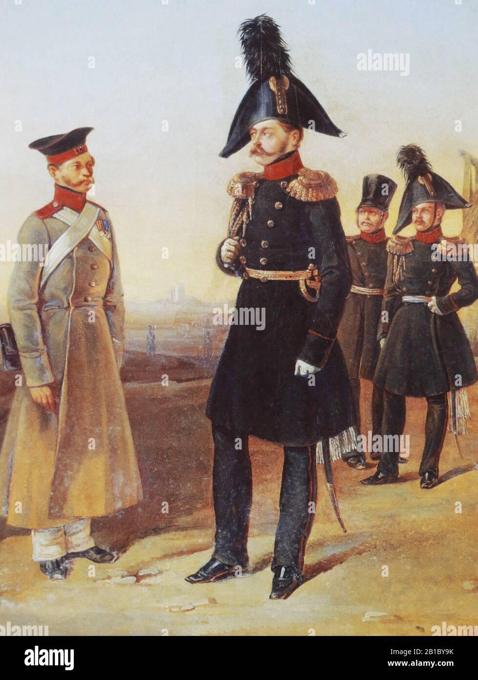 Großfürst Michail Pavlovich - Sohn des russischen Kaiser Paul I. Gemälde von Dorier, 19. Jahrhundert Stockfoto