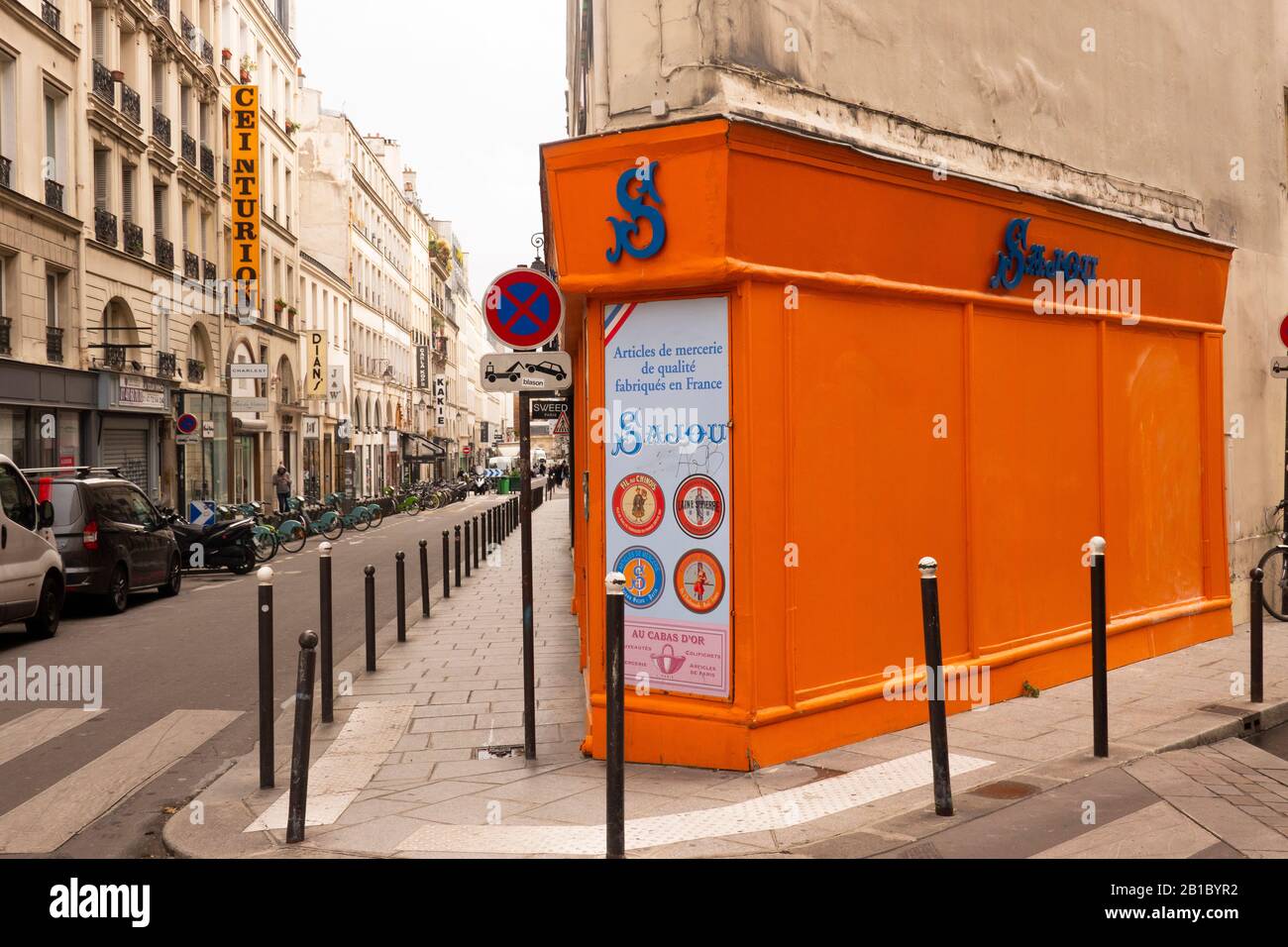Maison Sajou Nähgeschäft Paris Frankreich Stockfoto