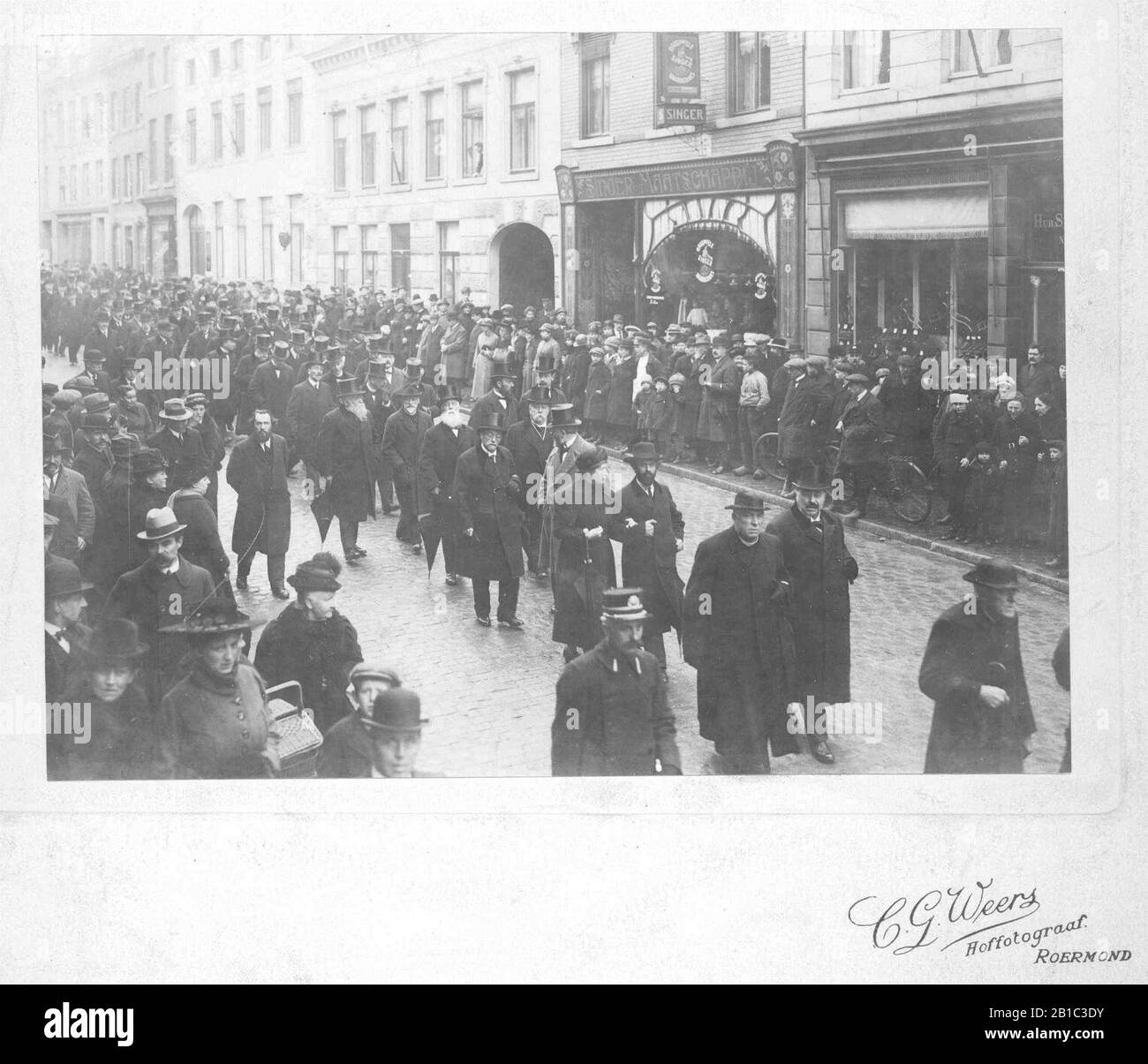 Trauerzug von Pierre Cuypers von Cornelius Gysbertus Weers Cuypershuis 0675-5. Stockfoto