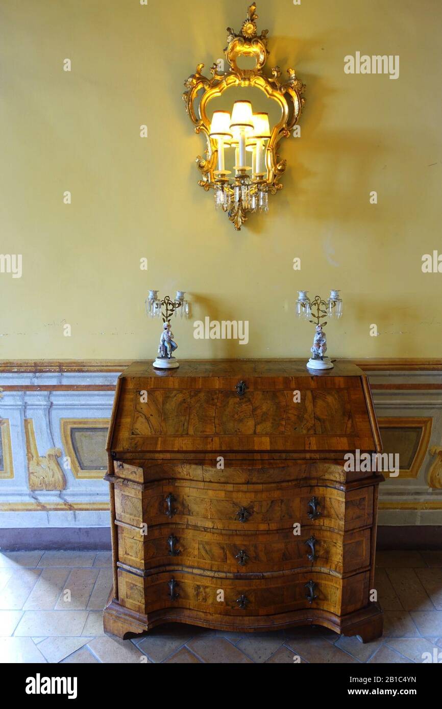 Einrichtung - Villa Grazioli - Grottaferrata, Italien - Stockfoto
