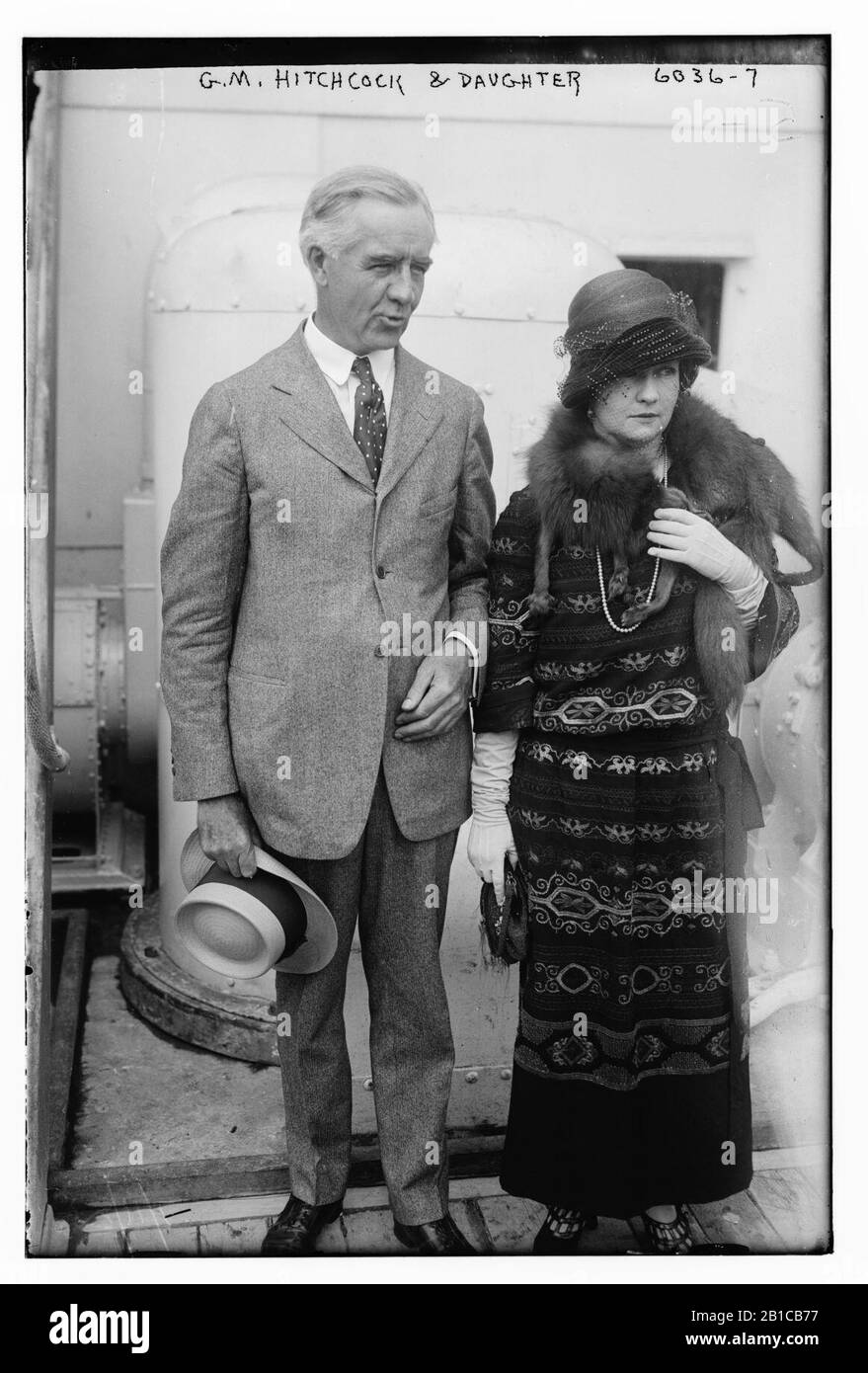 G.M. Hitchcock und Tochter Stockfoto