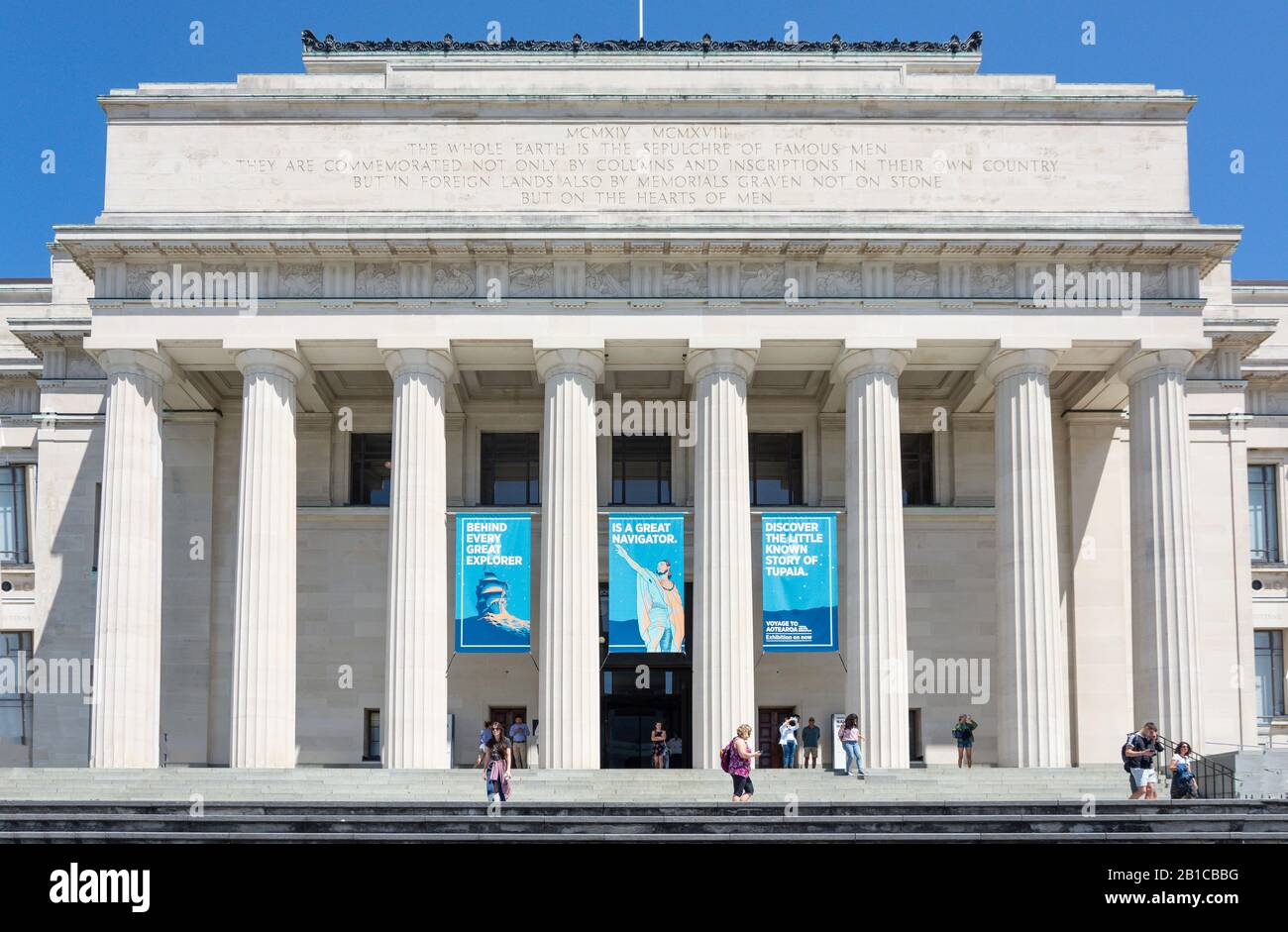 Auckland War Memorial Museum, The Auckland Domain, Parnell, Auckland, Auckland Region, Neuseeland Stockfoto