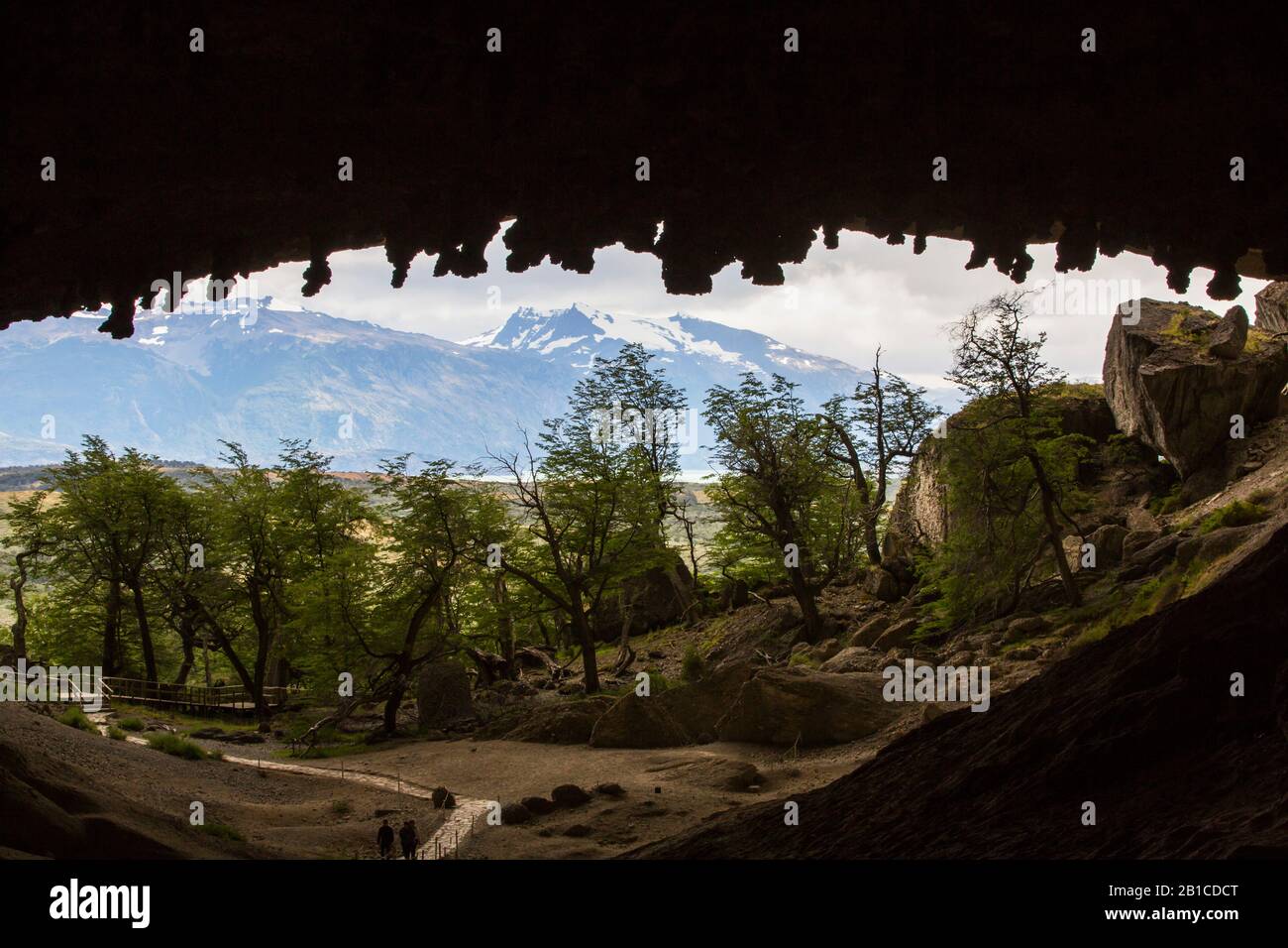 Milodon Cave, nördlich von Puerto Natales, Chile. Stockfoto
