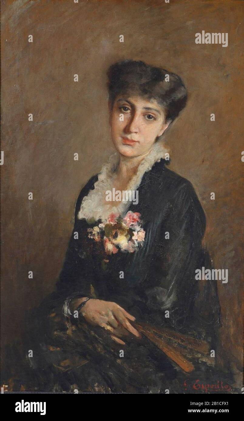 Gaetano Esposito - Ritratto della Fidanzata. Stockfoto