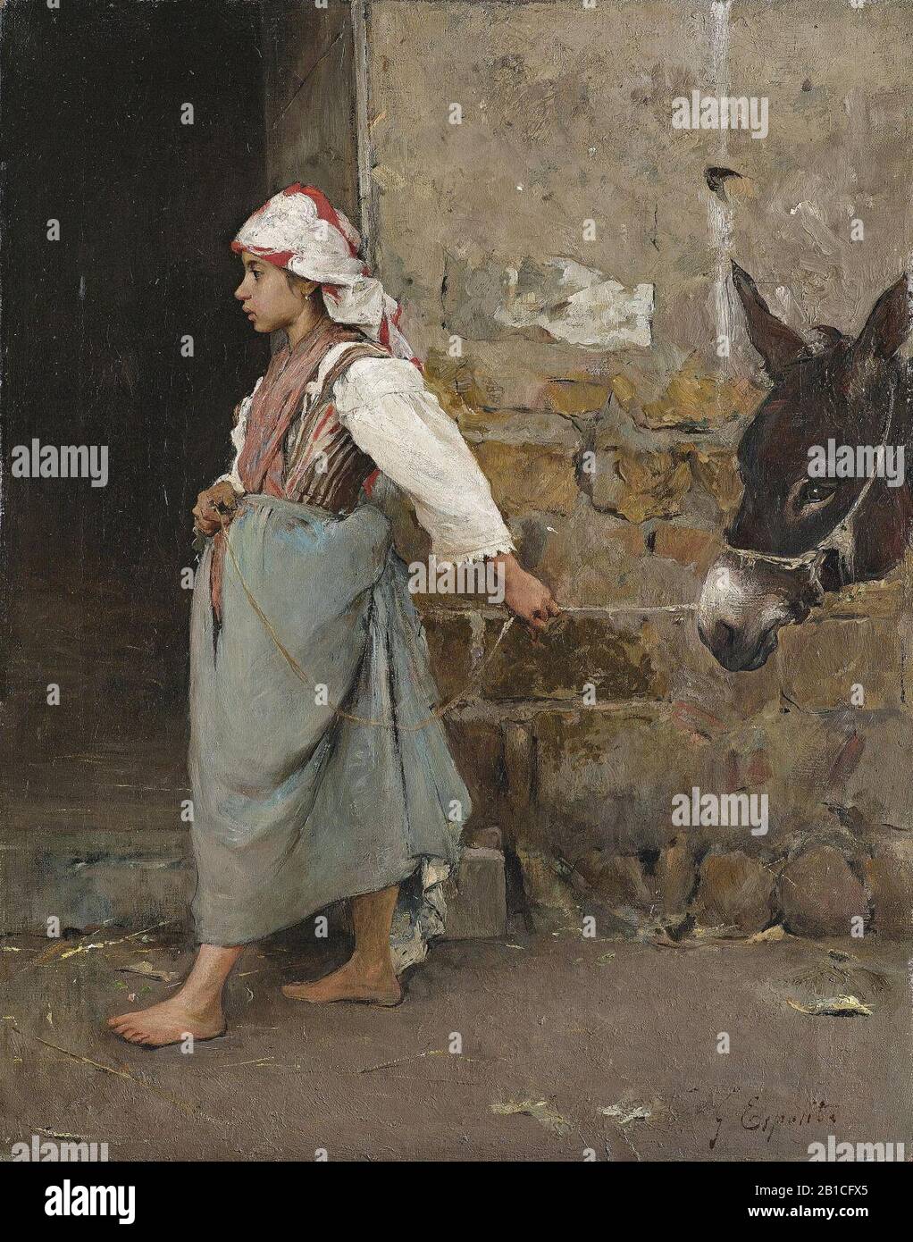 Gaetano Esposito auf dem Heimweg. Stockfoto