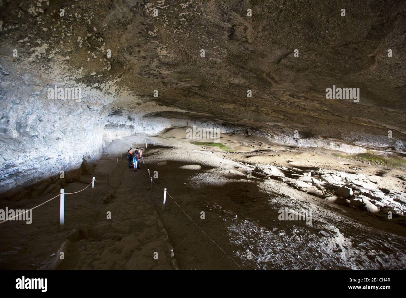 Milodon Cave, nördlich von Puerto Natales, Chile. Stockfoto