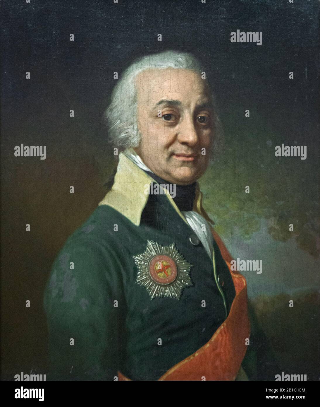 Vladimir Borovikovsky - Porträt von PS. Roonich Stockfoto