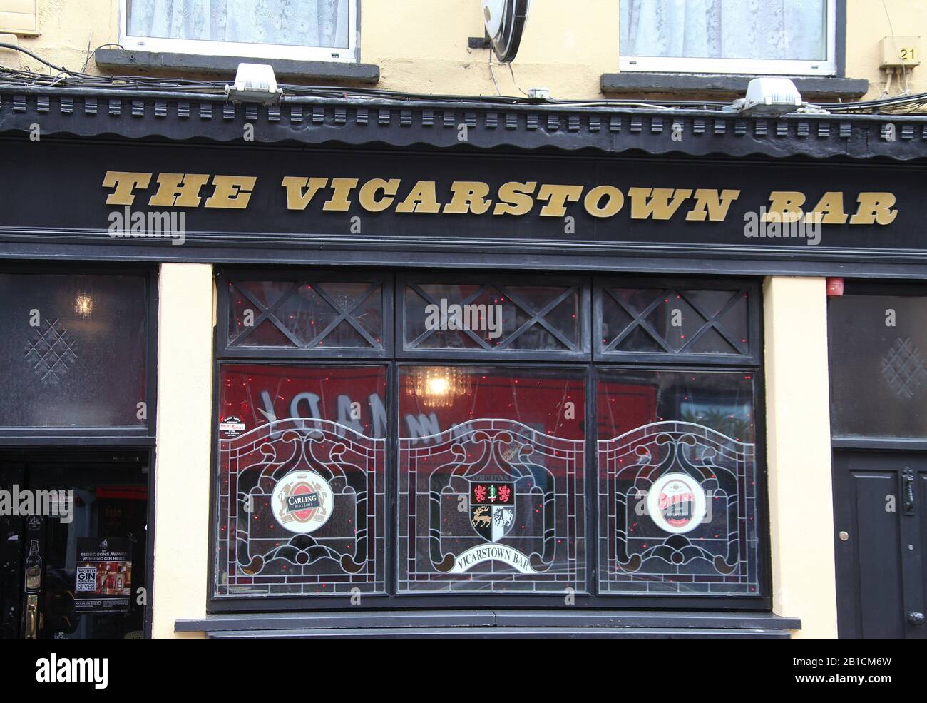 Die Vicarstown Bar im Stadtzentrum von Cork Stockfoto