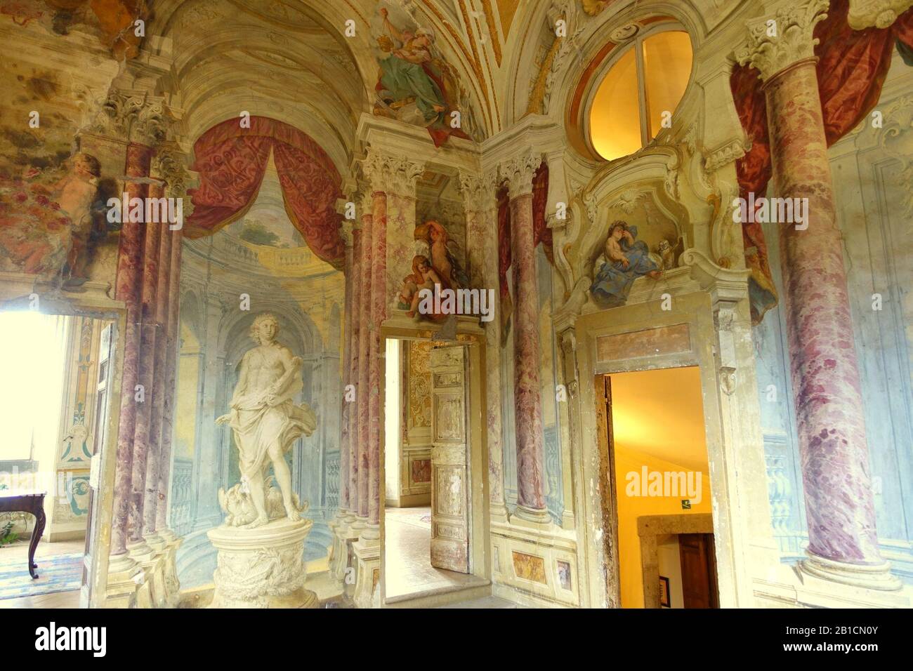Galerie - Villa Grazioli - Grottaferrata, Italien - Stockfoto