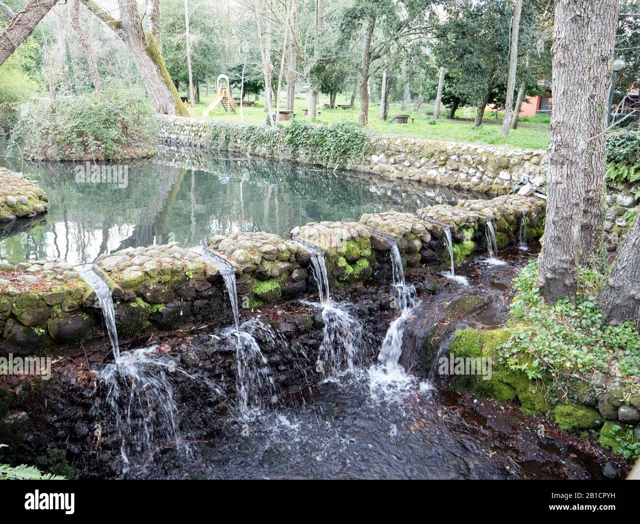 Die Brunnen von Siete fuentes in san leonardo, sardinien Stockfoto