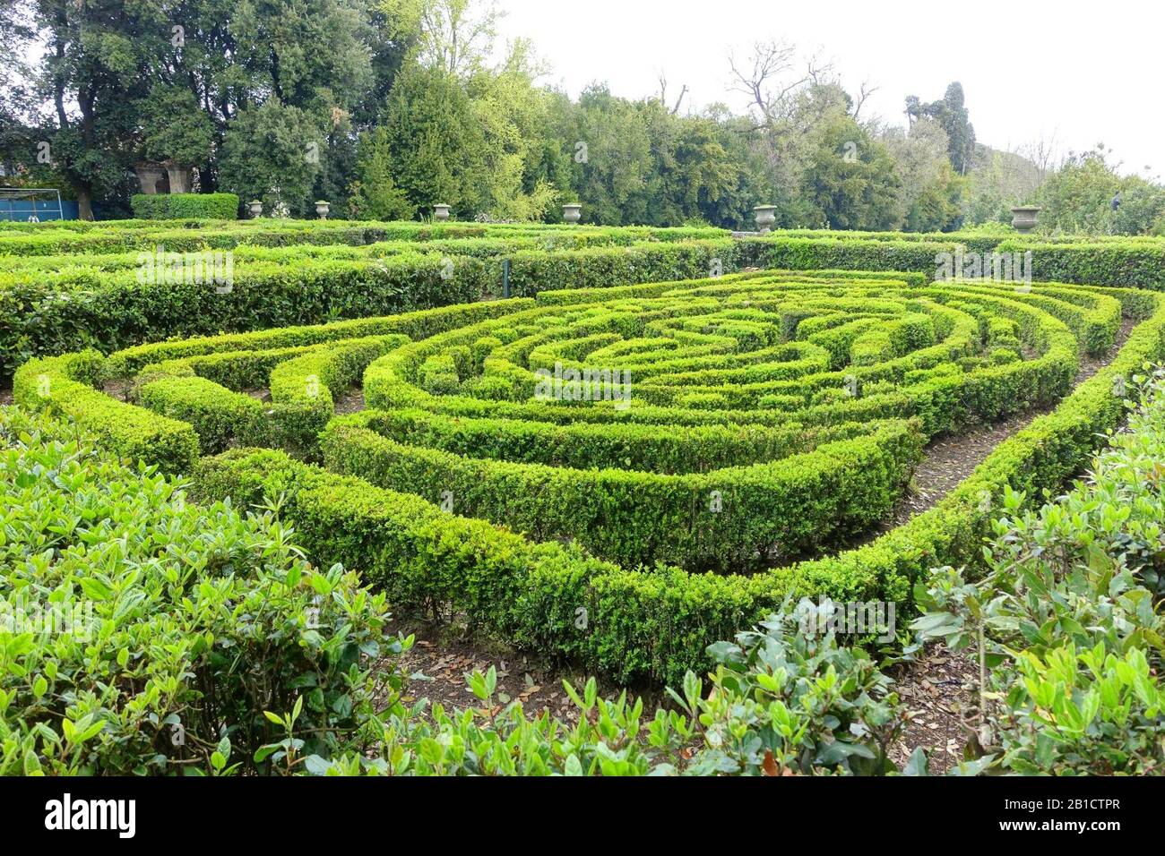 Garten - Castello Ruspoli - Vignanello, Italien - Stockfoto