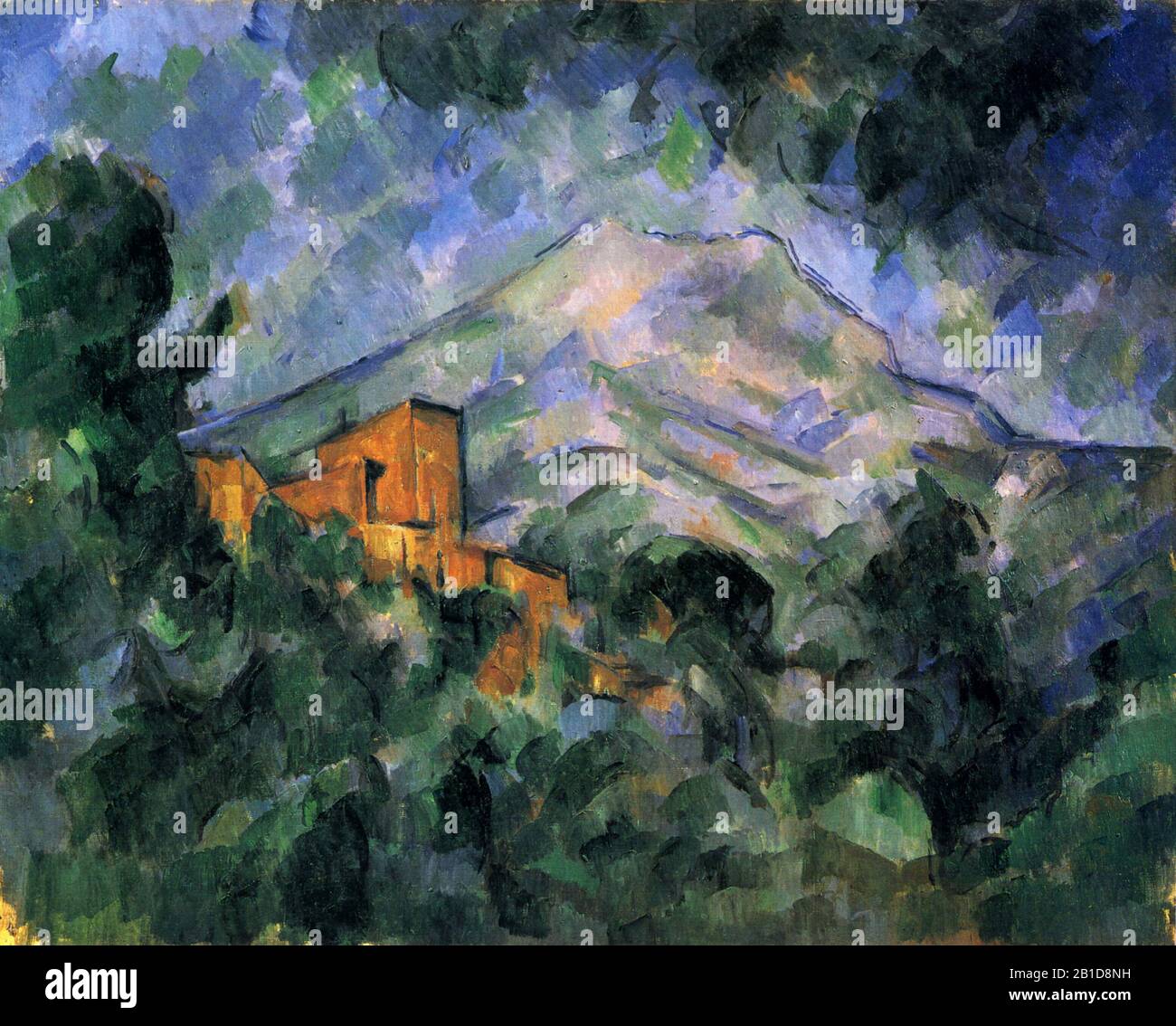 - Malerei des 19. Jahrhunderts von Paul Cézanne - Sehr hohe Auflösung und Qualitätsbild Stockfoto