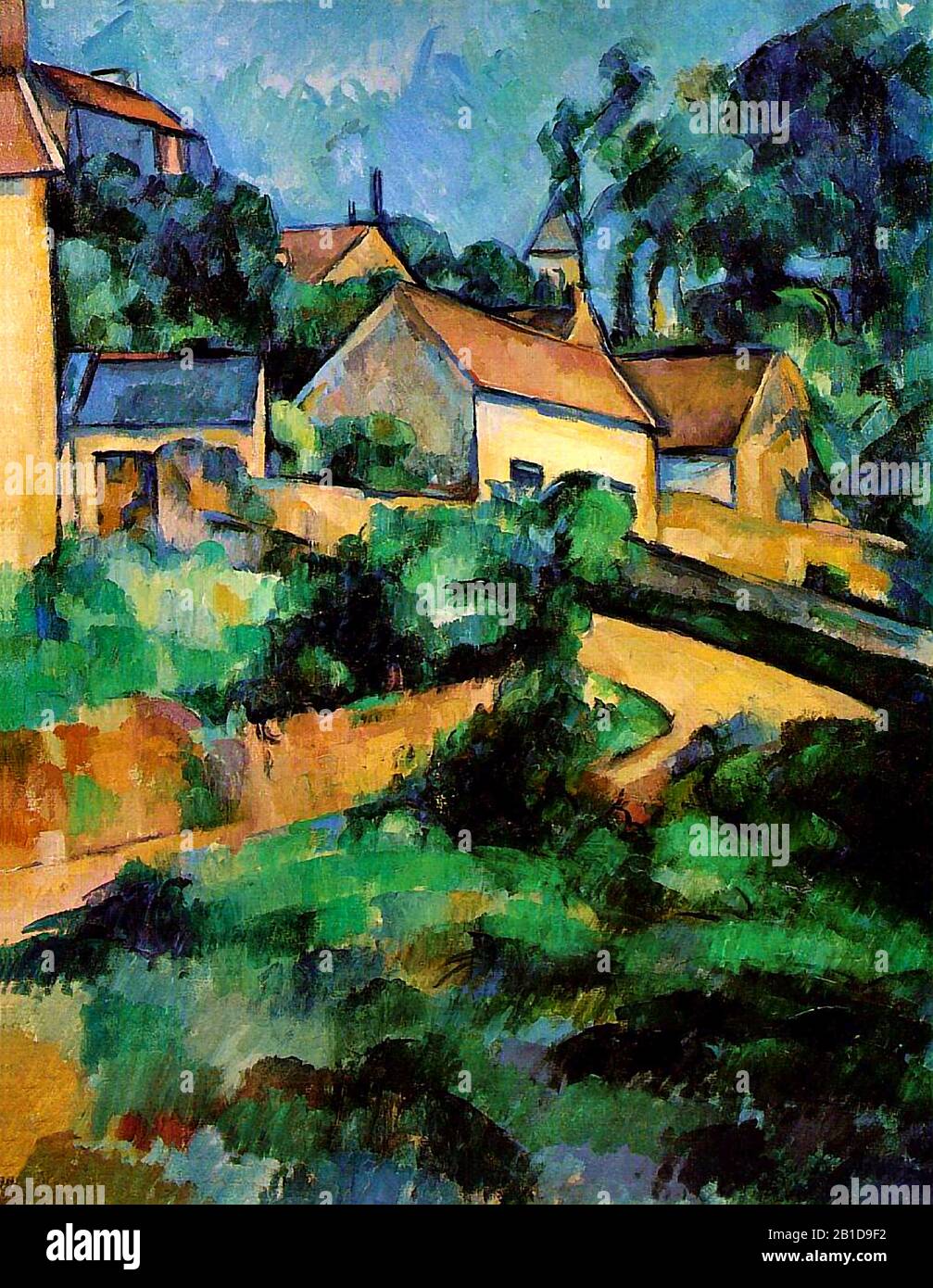 - Malerei des 19. Jahrhunderts von Paul Cézanne - Sehr hohe Auflösung und Qualitätsbild Stockfoto