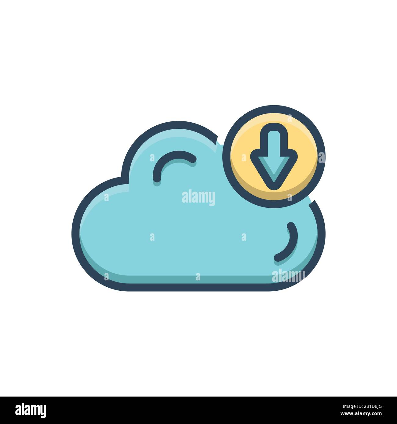 Abbildung: Cloud-Upload Stock Vektor