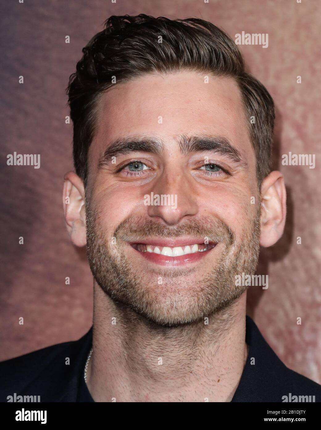 Hollywood, Vereinigte Staaten. Februar 2020. Hollywood, LOS ANGELES, KALIFORNIEN, USA - 24. FEBRUAR: Schauspieler Oliver Jackson-Cohen kommt bei der Premiere Von Universal Pictures 'The Invisible Man' von Los Angeles an, die am 24. Februar 2020 im TCL Chinese Theatre IMAX in Hollywood, Los Angeles, Kalifornien, USA stattfand. (Foto von Xavier Collin/Image Press Agency) Credit: Image Press Agency/Alamy Live News Stockfoto