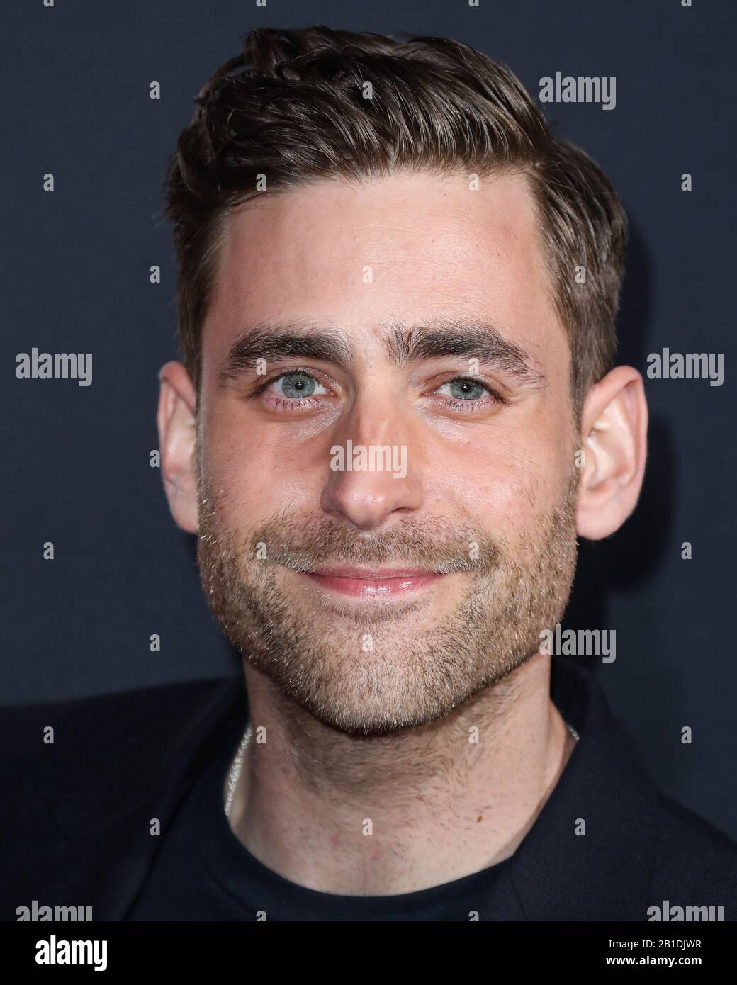 Hollywood, Vereinigte Staaten. Februar 2020. Hollywood, LOS ANGELES, KALIFORNIEN, USA - 24. FEBRUAR: Schauspieler Oliver Jackson-Cohen kommt bei der Premiere Von Universal Pictures 'The Invisible Man' von Los Angeles an, die am 24. Februar 2020 im TCL Chinese Theatre IMAX in Hollywood, Los Angeles, Kalifornien, USA stattfand. (Foto von Xavier Collin/Image Press Agency) Credit: Image Press Agency/Alamy Live News Stockfoto