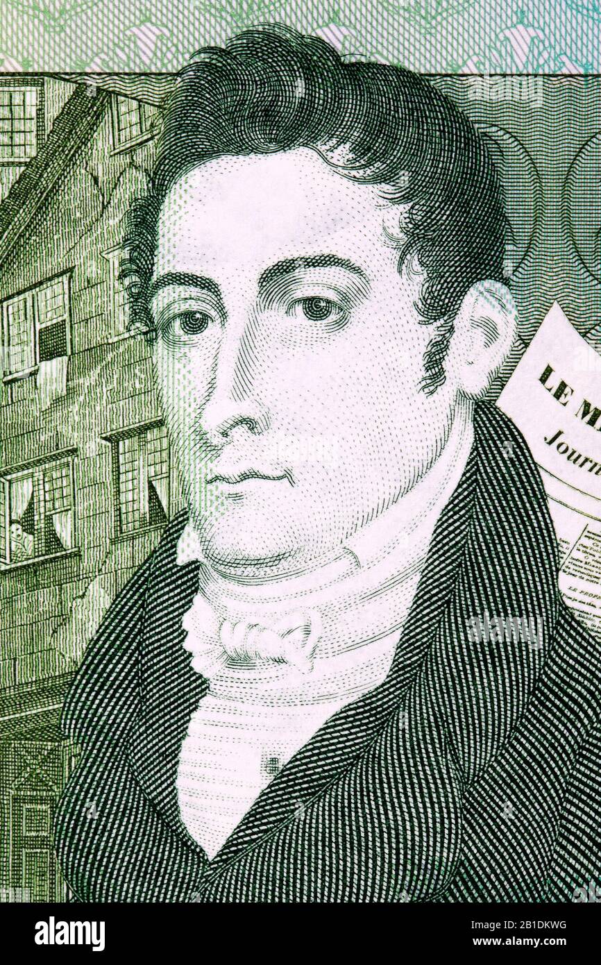 Thomas de la Rue ein Porträt von Guernsey Pound Stockfoto