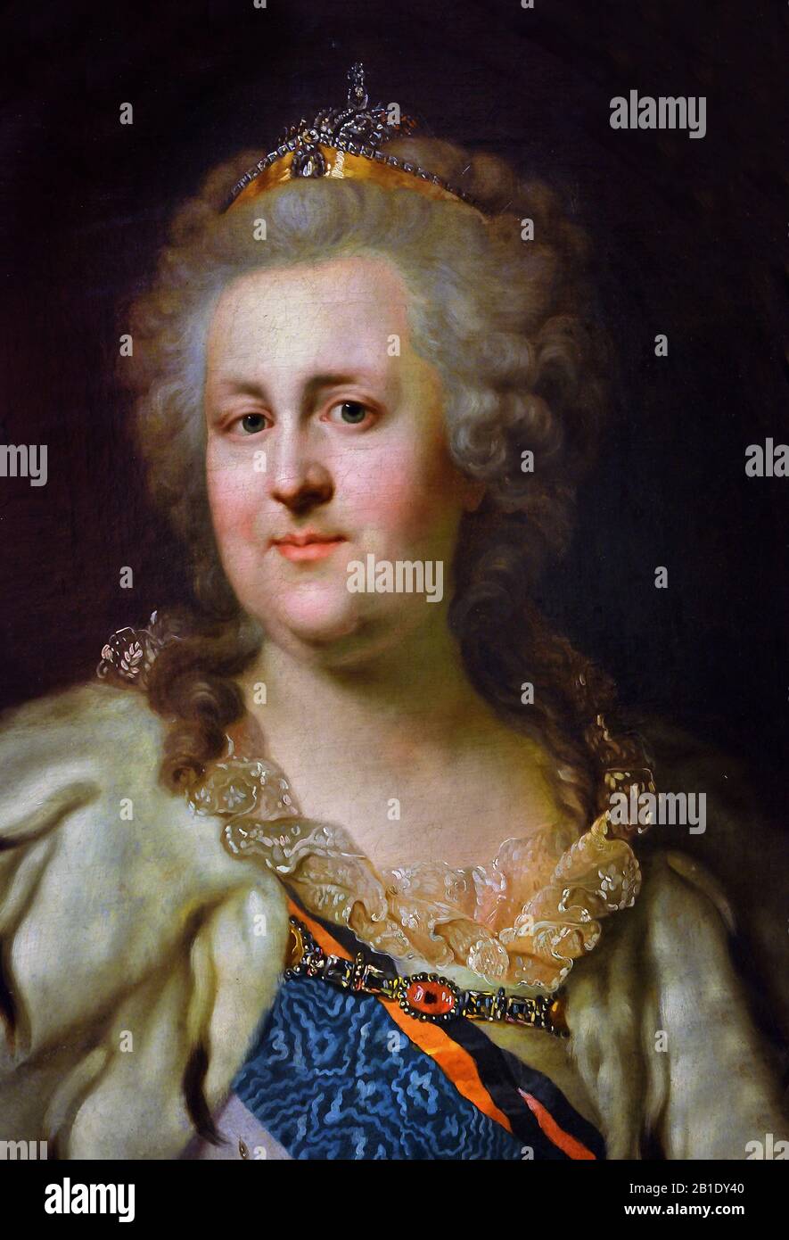 Katharina II. - Katharina die Große 1729 - 1796 ( geborene Prinzessin Sophie von Anhalt-Zerbst ) Fürstin von Russland 1762- 1796 ( die am längsten regierende weibliche Führerin des Landes.) Russland, Russisch, Föderation, Stockfoto