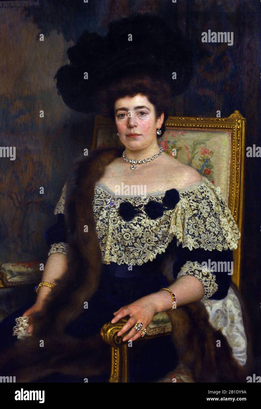 Frau, 1910, von, Nikolay Petrovich Bogdanow-Belsky, zwischen den Jahren von 1865 und 1945, russischer Maler, Russland, Russisch, Föderation, Stockfoto