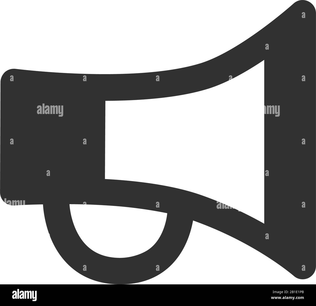 Loudspeacker oder Megafon. Marketingkonzept für soziale Medien. Darstellung des Stock-Vektors auf weißem Hintergrund isoliert. Stock Vektor