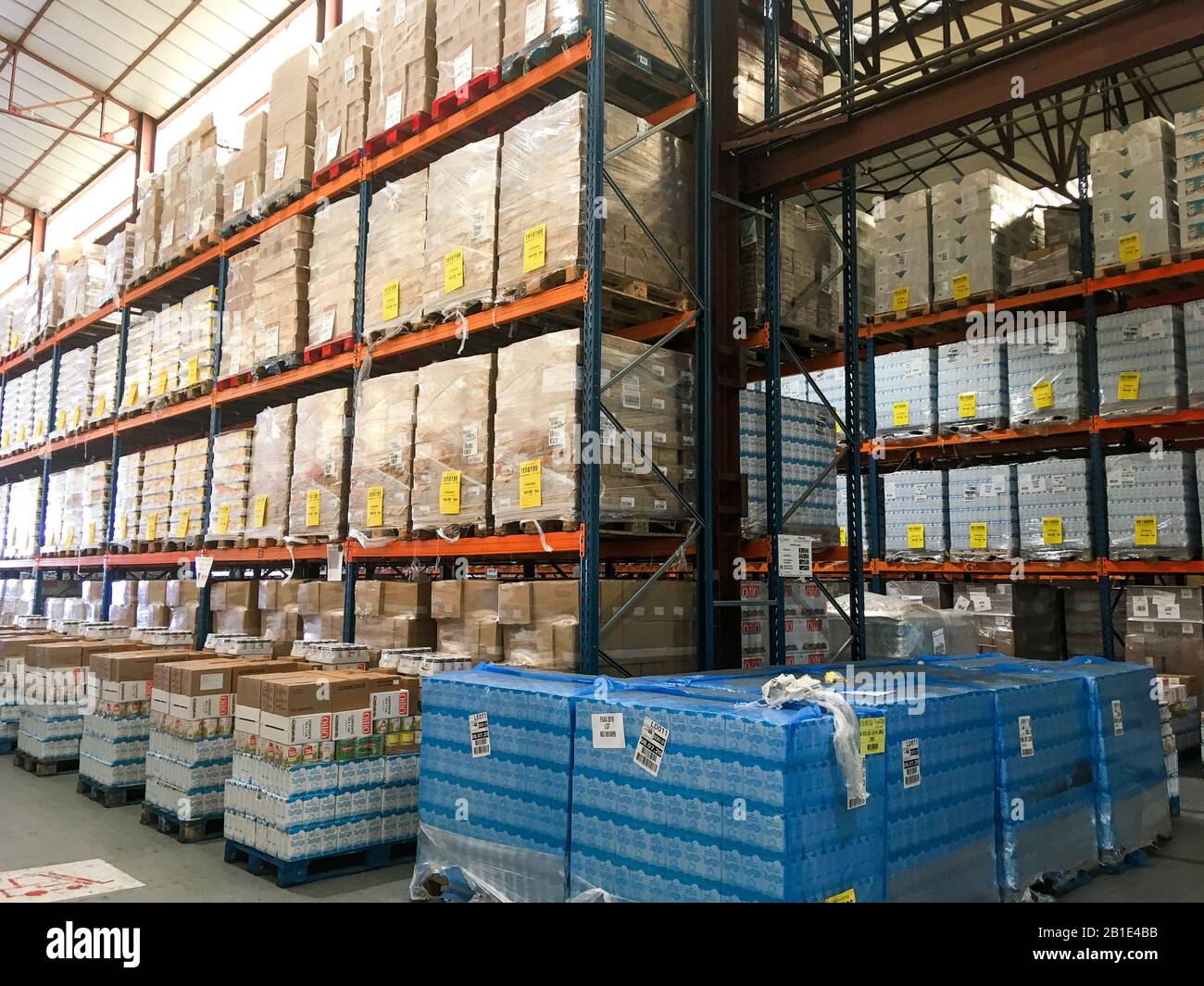 Aktien der Food Bank, Frankreich Stockfoto