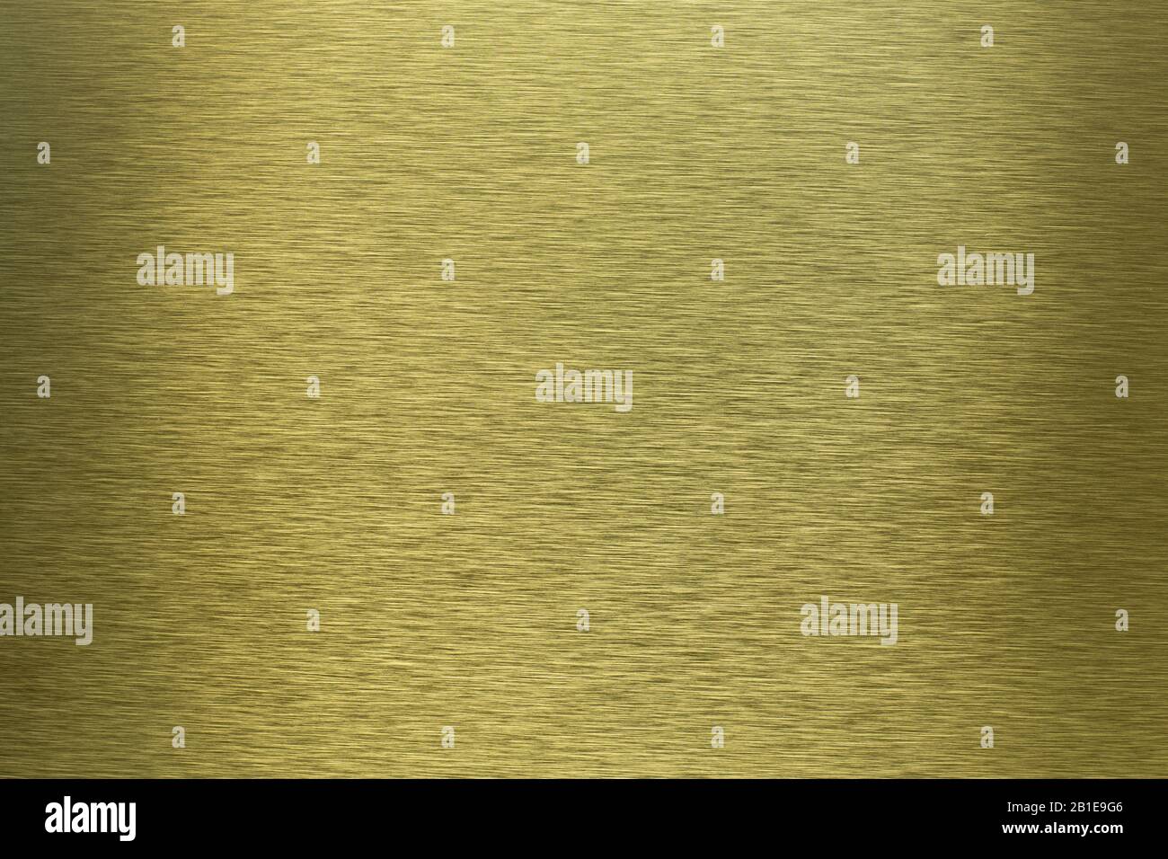 Hochwertiges Bild alter gebürsteter goldener Metalloberfläche mit hellem Reflexionshintergrund Stockfoto