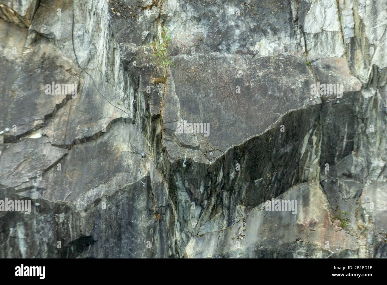 Oberfläche und Hintergrund aus schwarzem Marmor Stockfoto