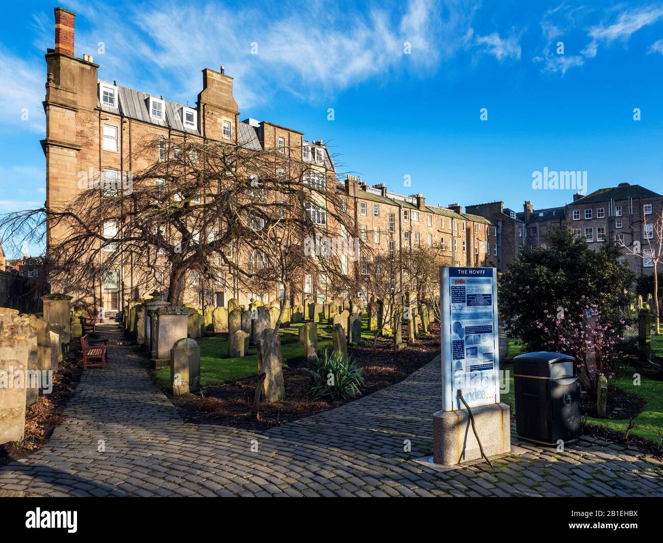 Das Howff oder Old Burial Ground wurde 1564 in Dundee Scotland eingerichtet Stockfoto