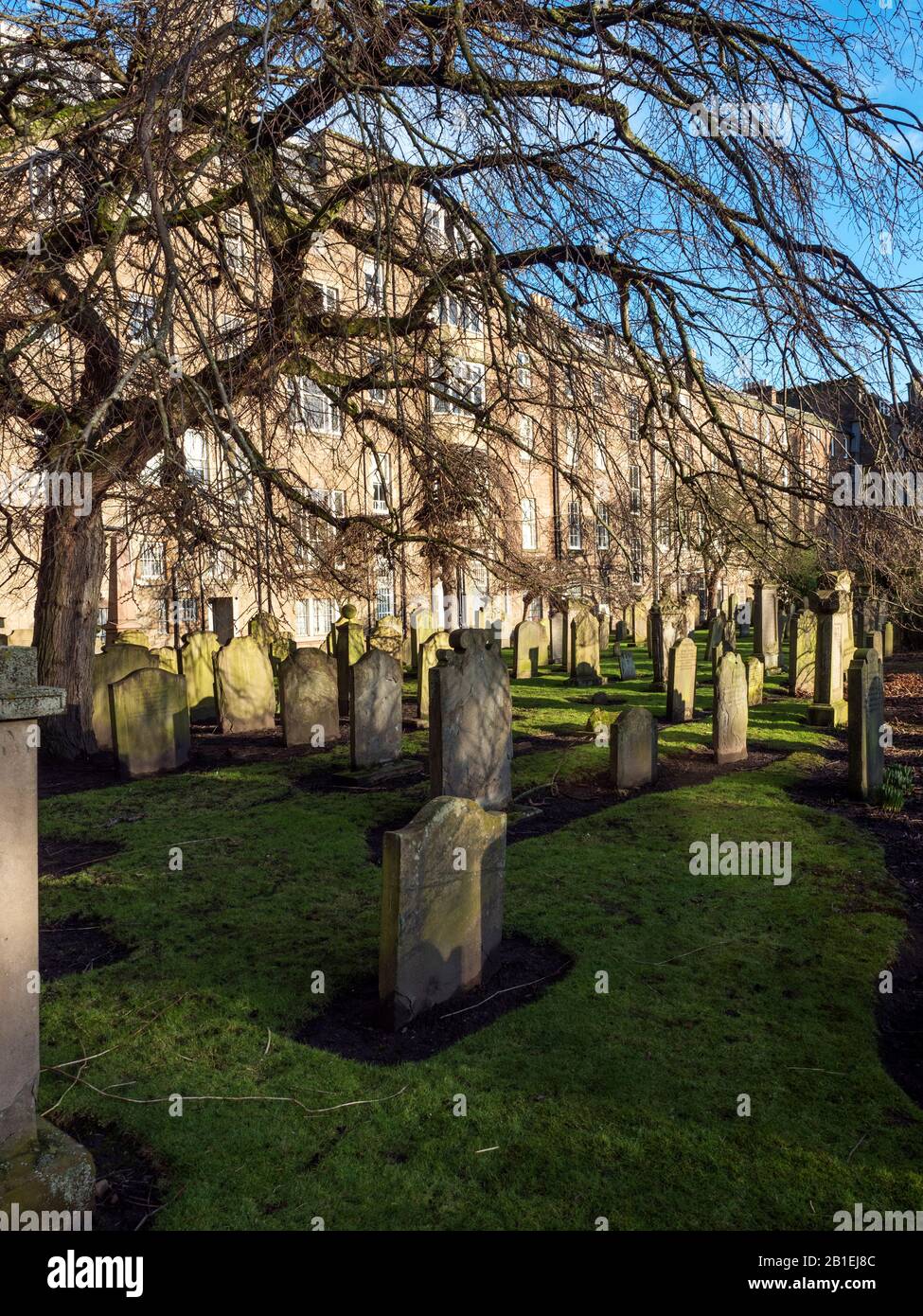 Das Howff oder Old Burial Ground wurde 1564 in Dundee Scotland eingerichtet Stockfoto
