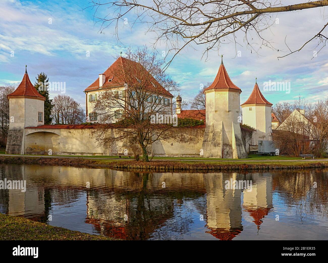 München, Schloss Blutenburg am Ufer des Wuerm, Jagdschloss des im Jahre 1439 erbauten Herzog von Bayern Stockfoto