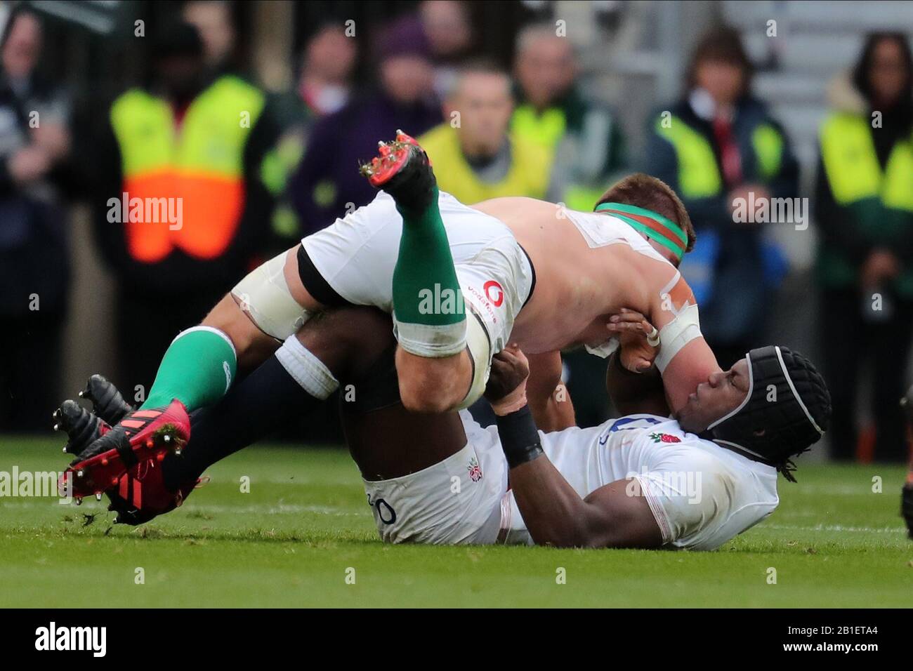 CJ STANDER, MARO ITOJE, ENGLAND V IRLAND GUINNESS SIX NATIONS 2020, 2020 Stockfoto