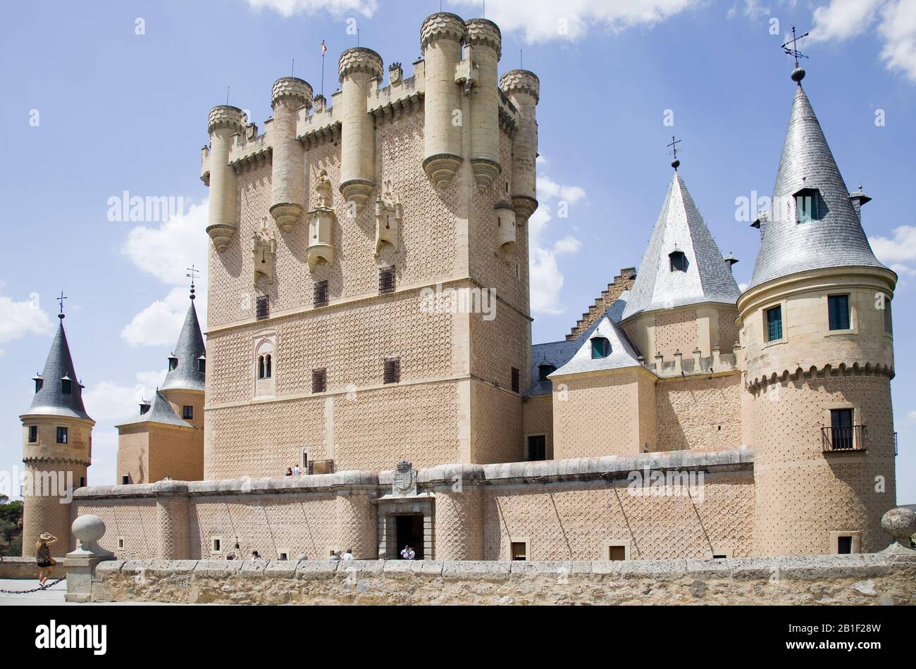 Schloss El Alcazar. Segovia, Provinz Castilla y Leon. Spanien Stockfoto