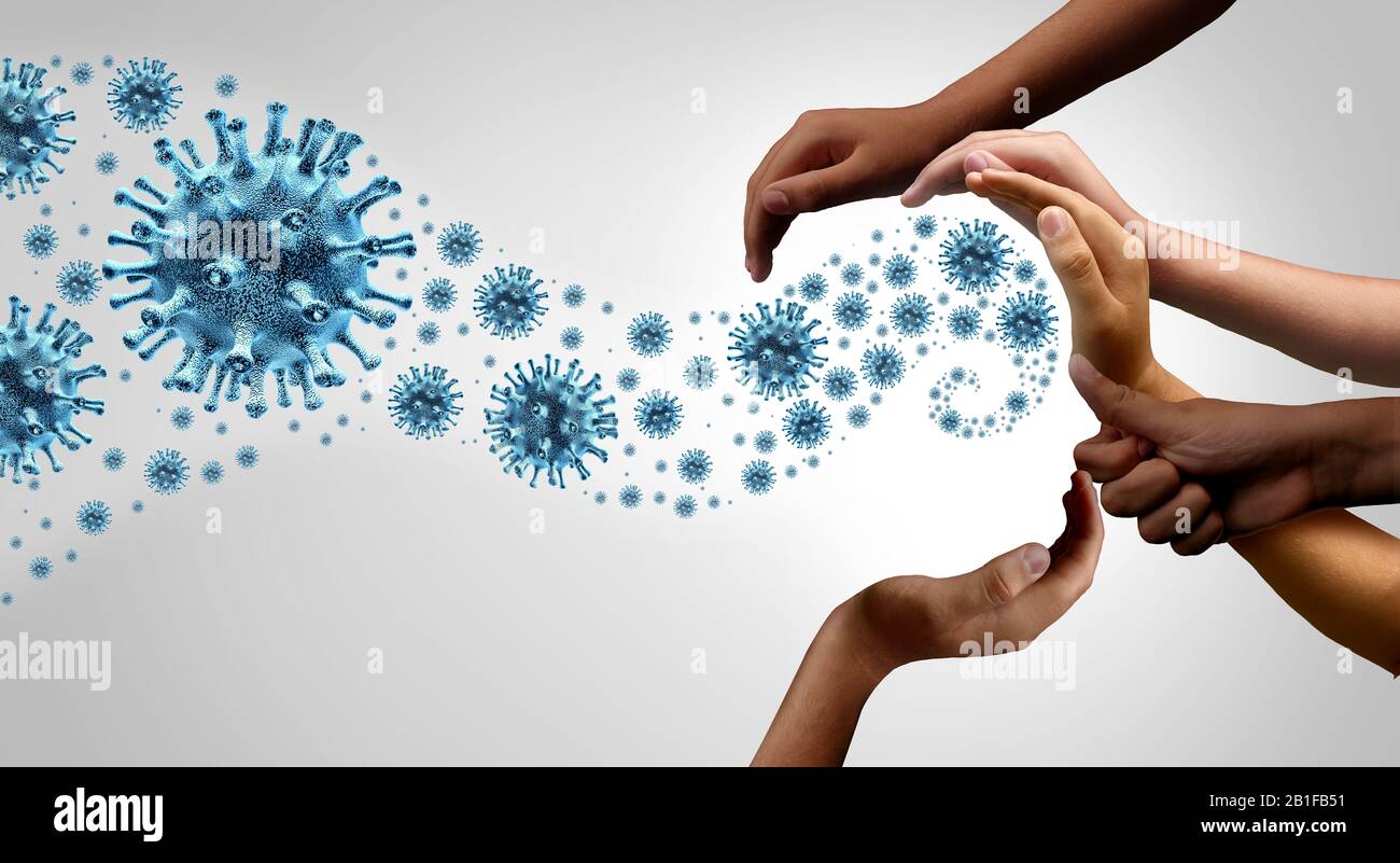 Tödlicher Virusausbruch Coronavirus Ausbruch und Krankheitskontrolle als globale Pandemie und gefährliche Grippe-Grippe-Belastungsfälle als epidemische Medizin. Stockfoto Tödlicher Virusausbruch Coronavirus Ausbruch und Krankheitskontrolle als globale Pandemie und gefährliche Grippe-Grippe-Belastungsfälle als epidemische Medizin. Stockfoto