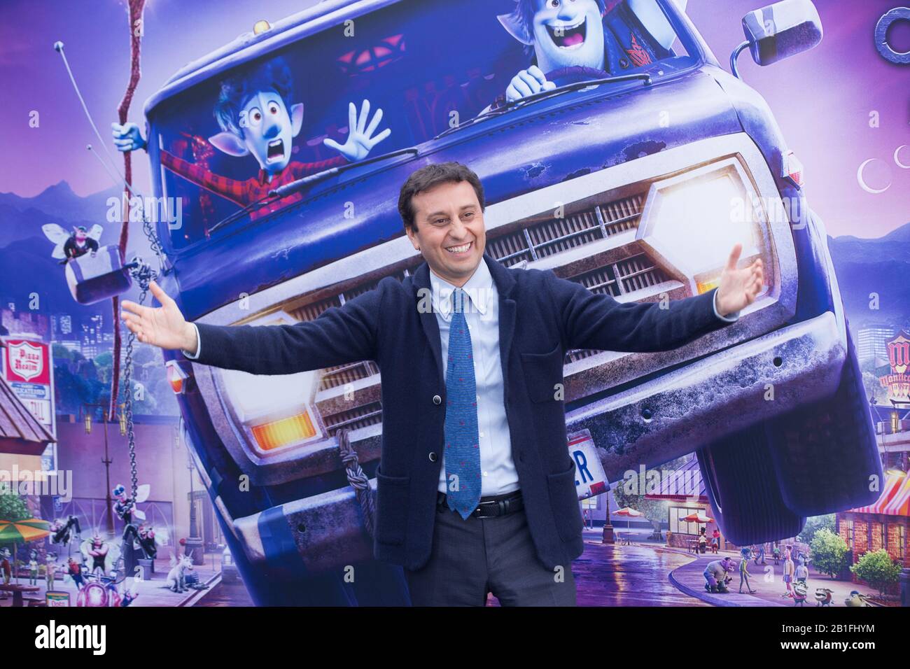 David Parzo, italienischer Journalist Photocall des Films produziert von Disney Pixar 'Onward' (Foto von Matteo Nardone/Pacific Press/Sipa USA) Stockfoto