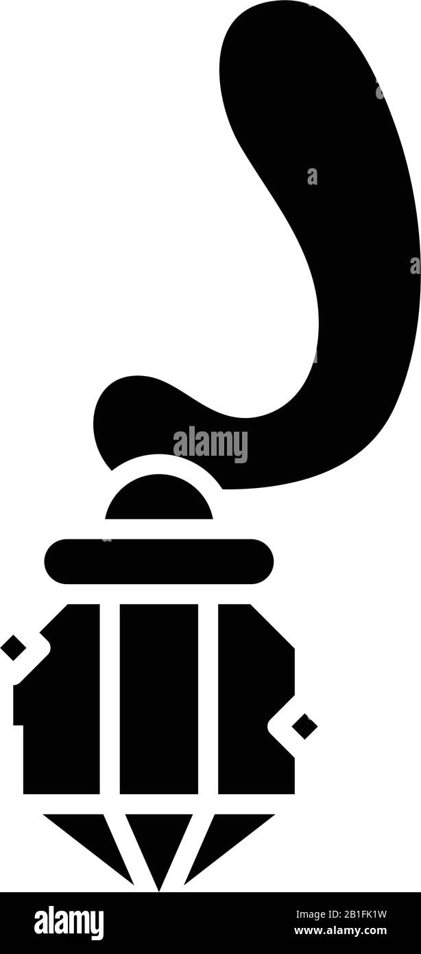 Aromatheraphie-Symbol, Konzeptabbildung, Vektor-Flachsymbol, Glyph-Zeichen. Stock Vektor