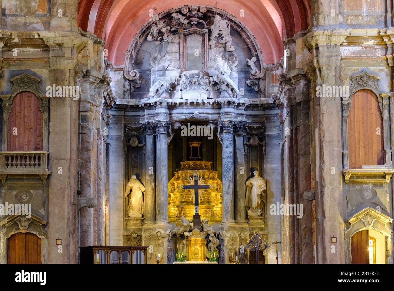 Alte Kirche in Lissabon Portugal Stockfoto