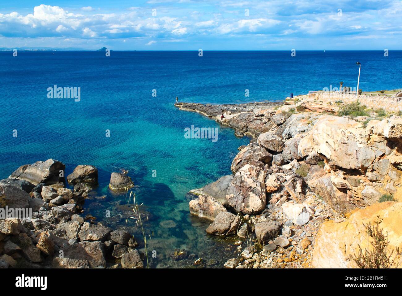 Küstenlandschaft im mittelmeer Stockfoto