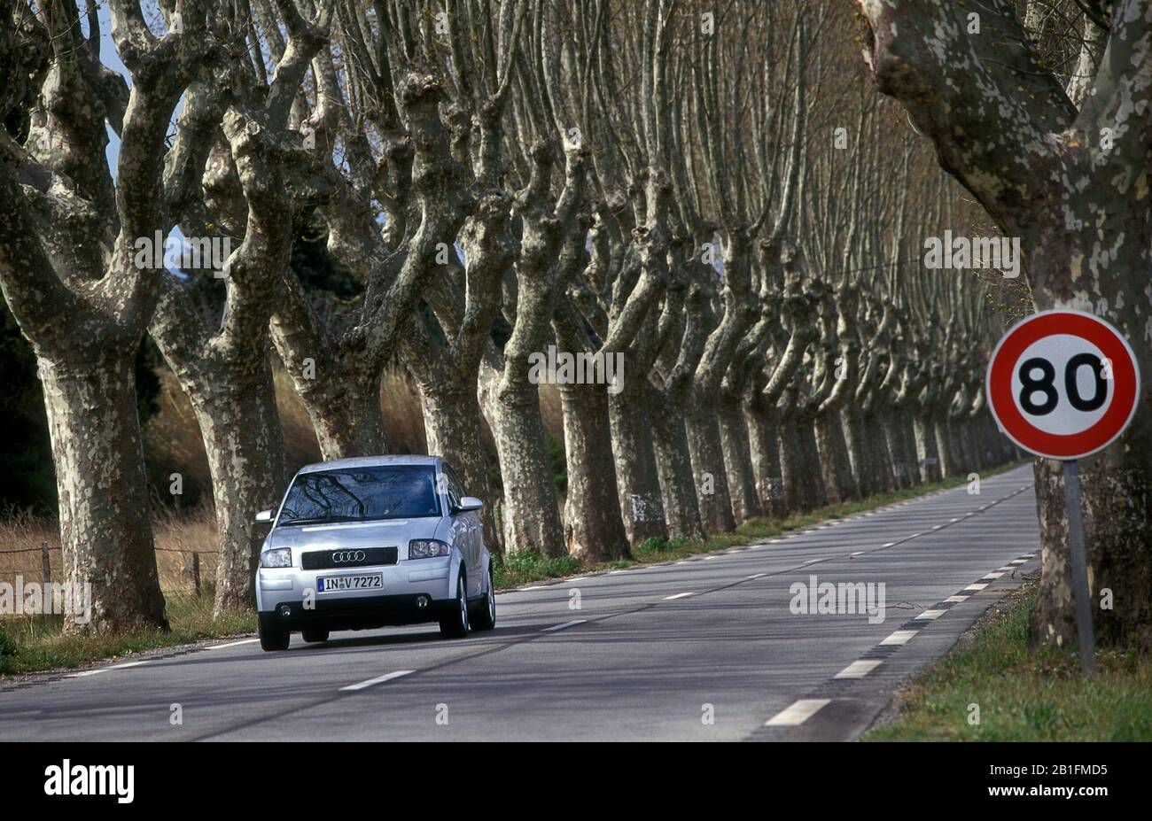 Audi A2 im Süden Frankreichs 2000 Stockfoto