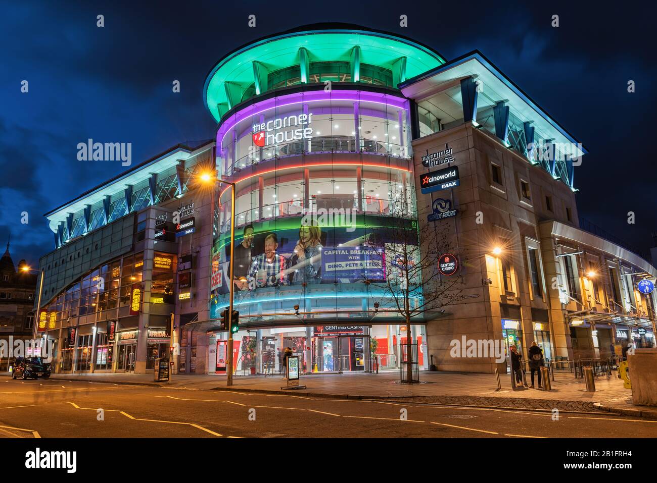 Das Cornerhaus ist ein Freizeitkomplex im Stadtzentrum Stockfoto