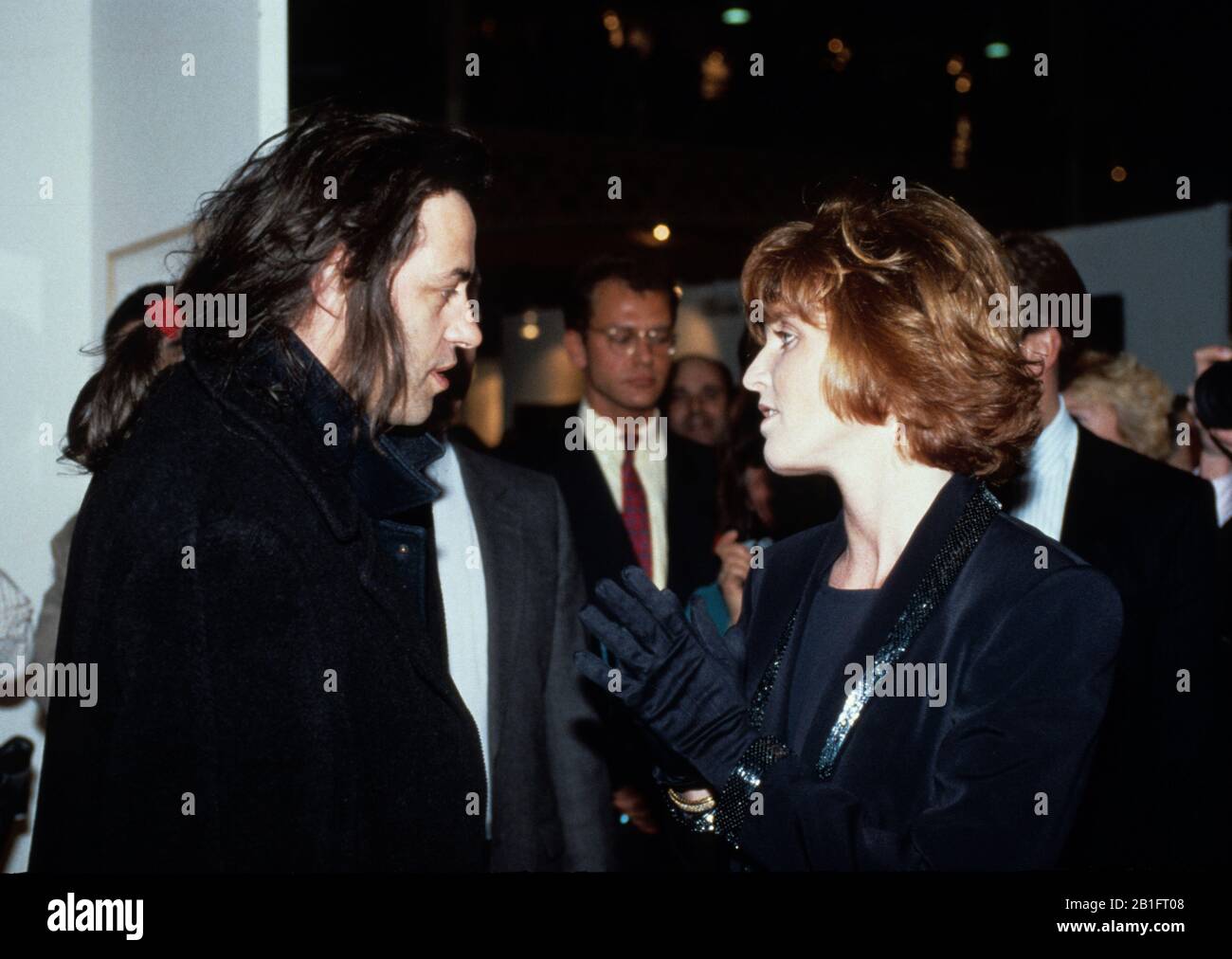Bob Geldof und Sarah Ferguson, HRH Duchess of York, London, England April 1991 Stockfoto