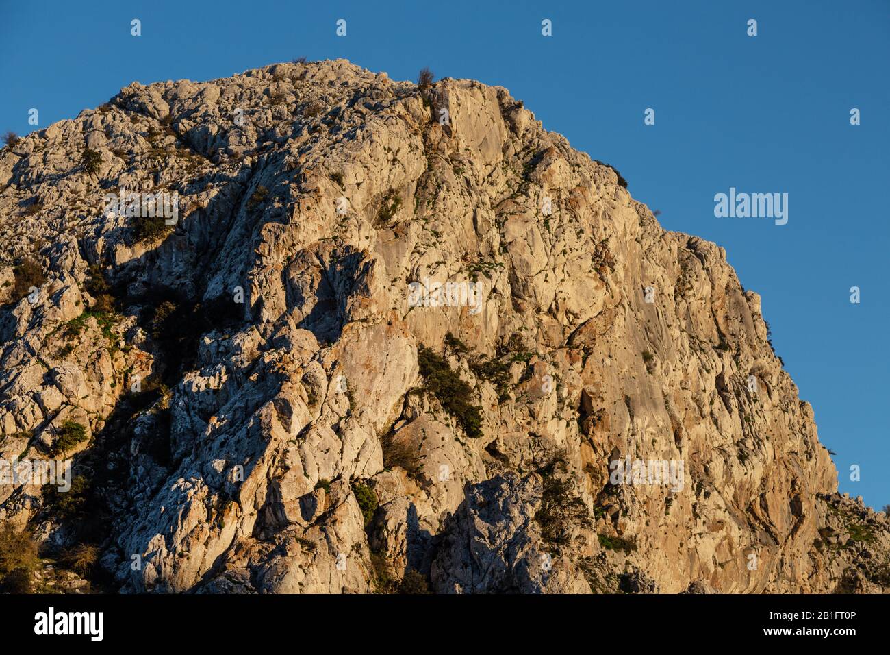 Berghang in der Nähe von Ventas de Zafarraya, Andalusien, Spanien Stockfoto