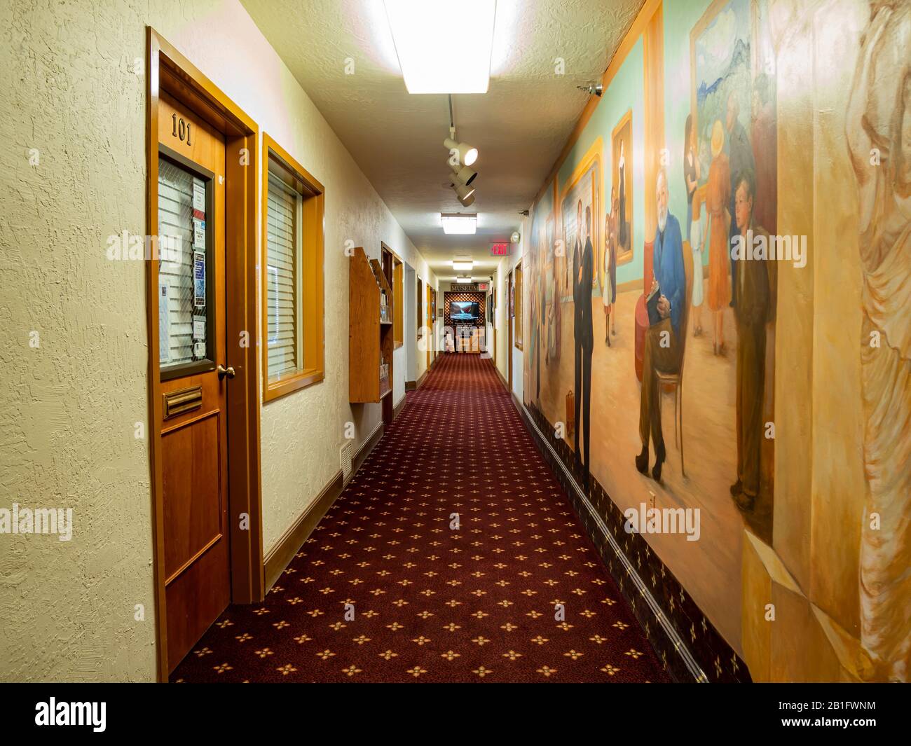 Boulder City, 13. FEBRUAR: Innenansicht des Boulder City-Hoover Dam Museum am 13. FEBRUAR 2020 in Boulder City, Nevada Stockfoto