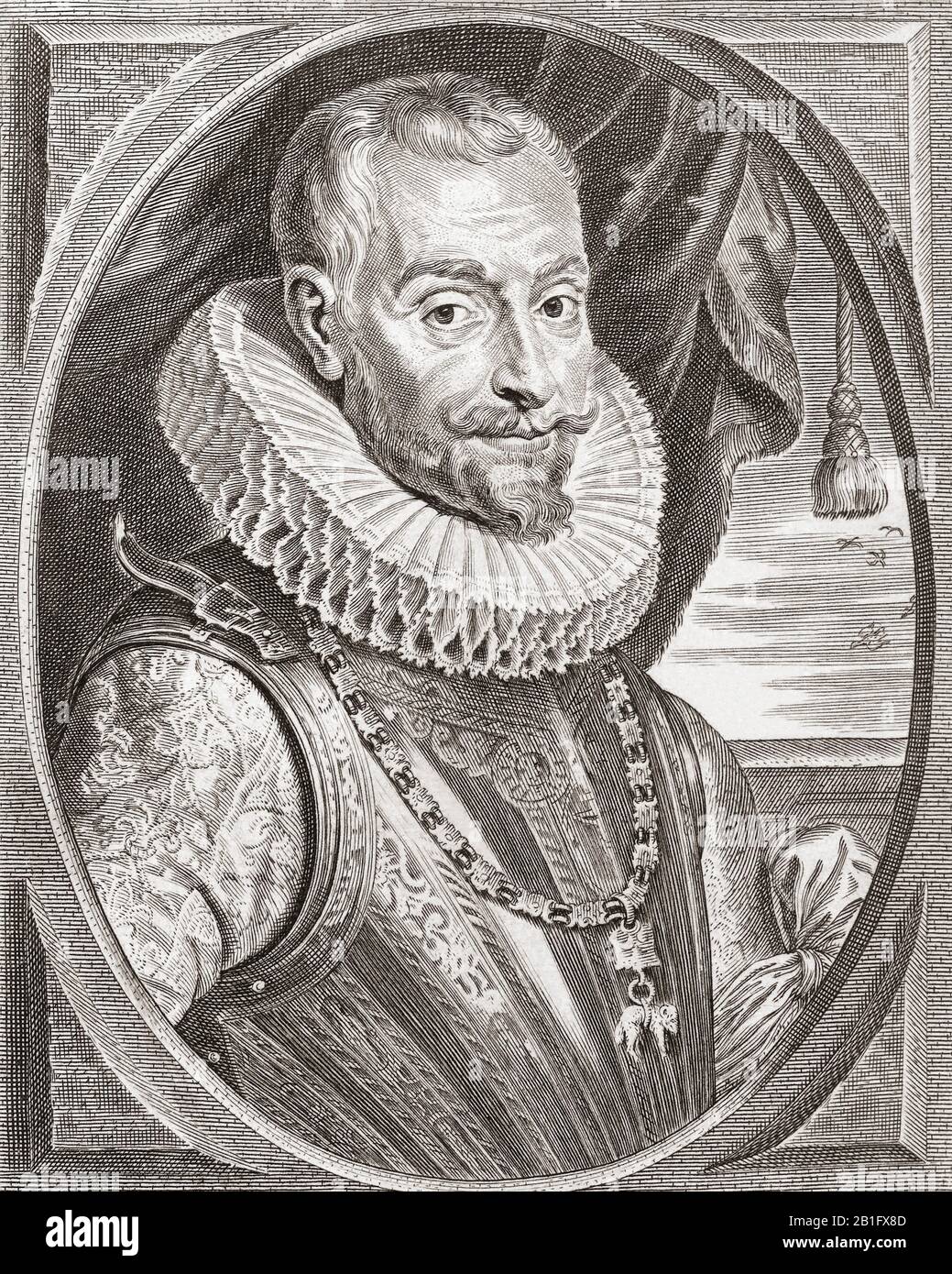 Ambrogio Spinola Doria, 1. Marquess of The Balbases, 1569 - 1630. Italienischstämmiger Adeliger, der Spanien während des Achtzigjährigen Krieges diente. Stockfoto