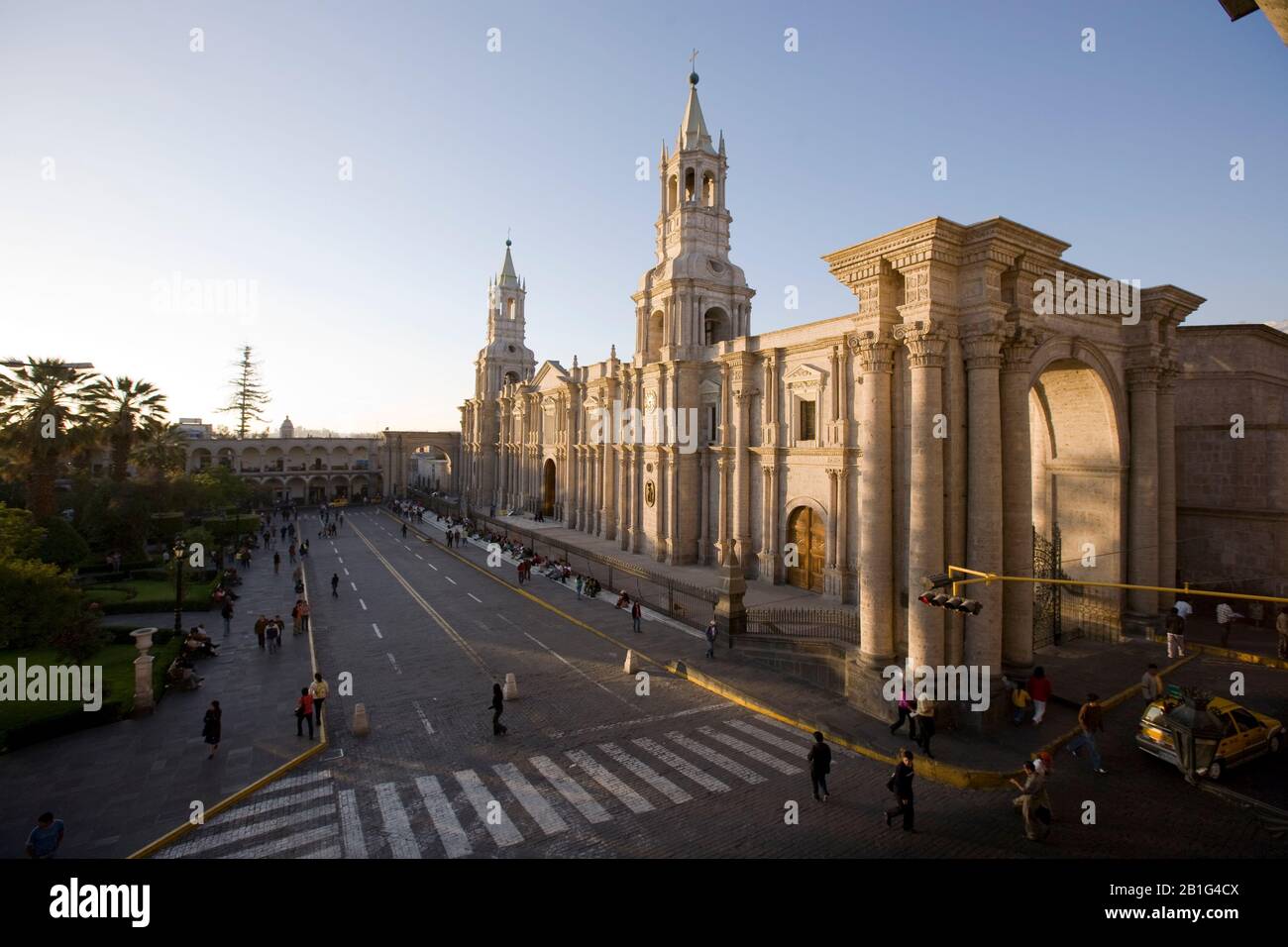 Die Kathedrale von Arequipa, 19. Jahrhundert Stockfoto