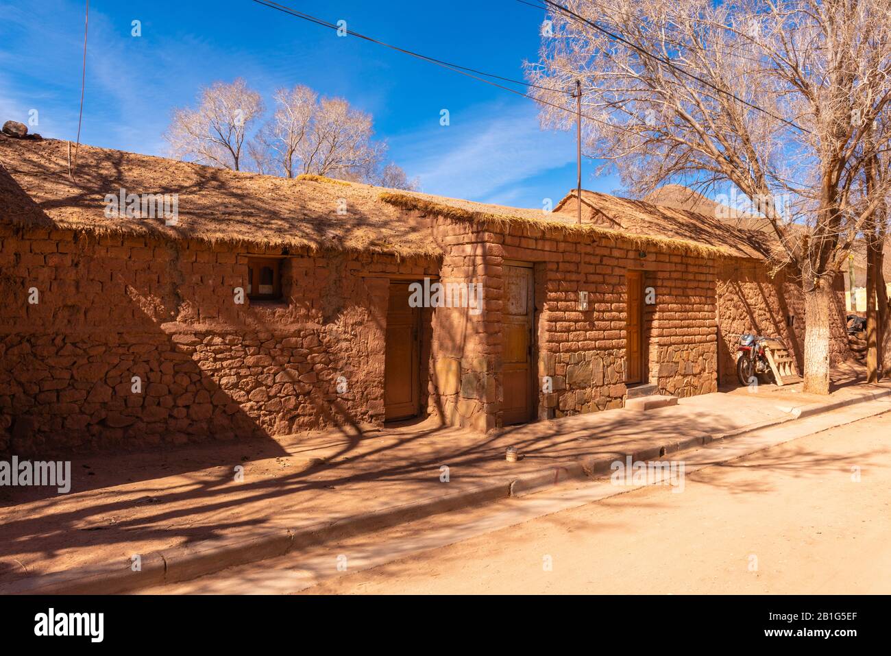 Kleine Stadt Susques in der Nationalstraße 52, hoch gelegene Anden, Puna-Wüste, Provinz Jujuy, NW Argentinien, Lateinamerika Stockfoto