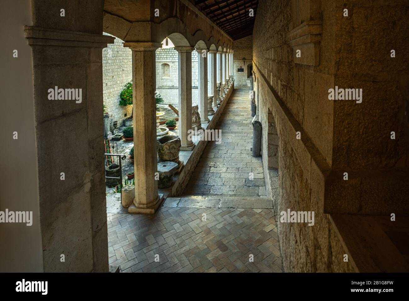 Kloster und Museum der Abtei von Montecassino Stockfoto