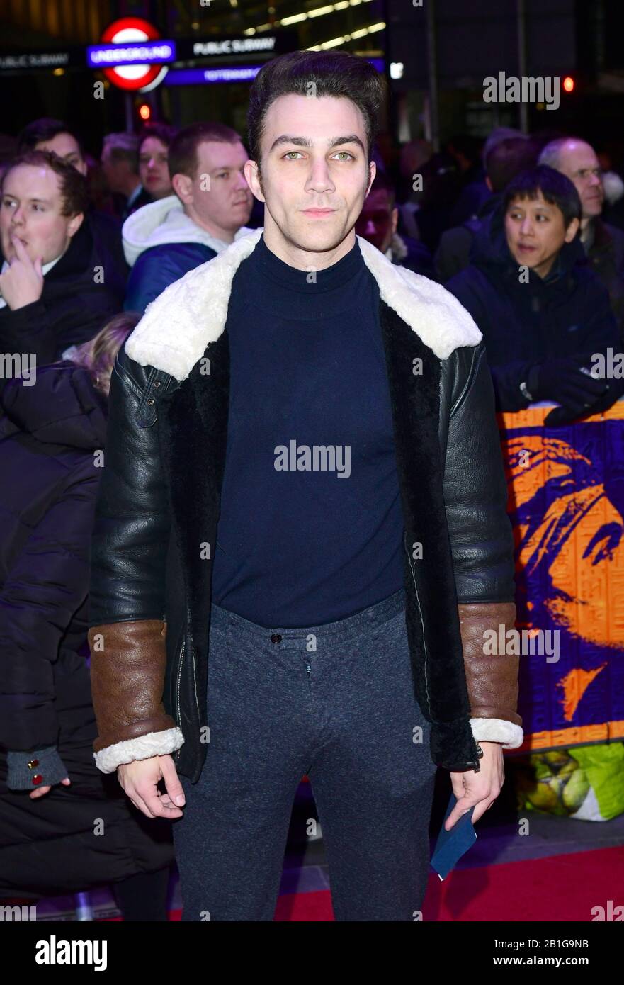 Luke Brandon Field besucht die erste Nacht des neuen Stücks The Prince of Egypt im Dominion Theatre in London. Stockfoto