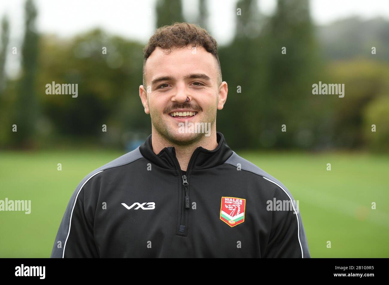 29. September 2019, Wales Men's Rugby League 9's World Cup Training Session am Sonntag, den 29. September 2019 in der Rydal Penrhos School in Colwyn Bay; Stockfoto