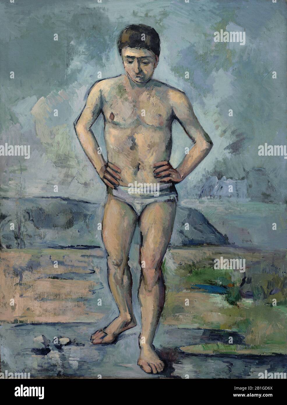 - Malerei des 19. Jahrhunderts von Paul Cézanne - Sehr hohe Auflösung und Qualitätsbild Stockfoto